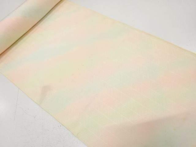 JAPANESE KIMONO / ANTIQUE BOLT FOR JUBAN / SILK / DIAGONAL STRIPE